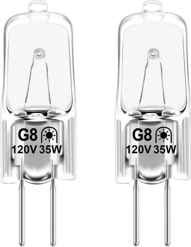 Miniatura 11 de Bombilla LED de vidrio G8 para microondas equivalente a 50 W, 130 V, 5 W, 500 lm, luz blanca diurna, compatible con campana de microondas GE Samsung