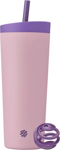 Miniatura 13 de BlenderBottle - Vaso agitador aislante de acero inoxidable 2 en 1, tapa hermética Swig, popote, BlenderBall, sin BPA, para batidos de proteínas