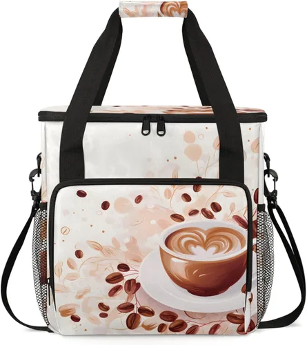 Bolsa de viaje para cafetera Keurig K-Mini/K-Mini Plus con aislamiento impermeable con bolsillos para K-Cup portátil de una sola porción