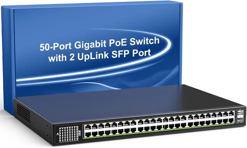 Miniatura 12 de Switch PoE Gigabit de 4 puertos con 1 puerto Gigabit de enlace ascendente, conmutador PoE Ethernet no administrado de 5 puertos VIMIN