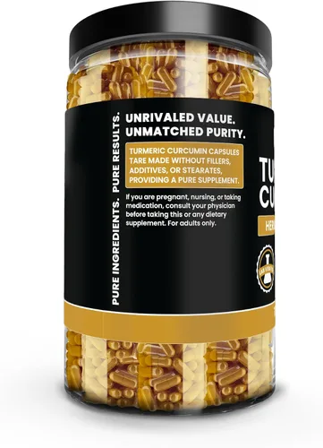 Miniatura 3 de Pure Original Ingredients Curcumina de cúrcuma 730 cápsulas sin magnesio o rellenos de arroz, siempre puro, laboratorio verificado