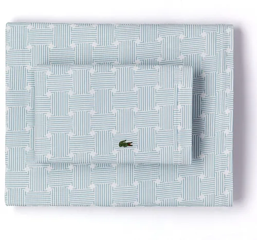 Miniatura 15 de Lacoste Juego de sábanas de algodón de 3 piezas, camuflaje, avena, tamaño individual