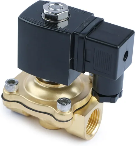 Miniatura 3 de U.S. Solid Válvula solenoide de latón de 1/2" - 12V DC, normalmente cerrada, válvula eléctrica de 10 bar para agua, aire, diésel