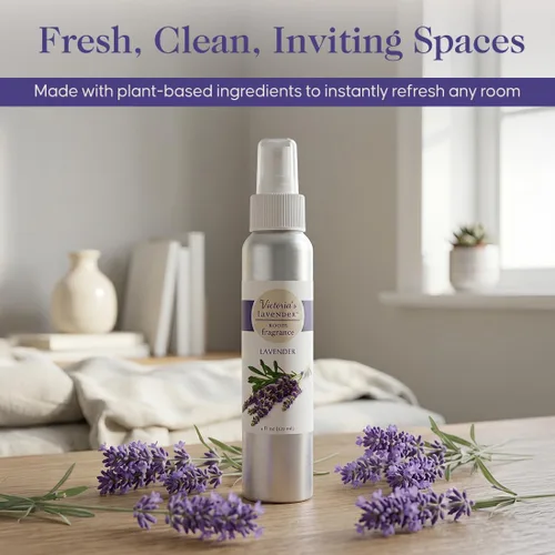 Miniatura 2 de Victoria's Lavender Spray de habitación, fragancia para el hogar totalmente natural, ambientador de aceite esencial puro y eliminador de olores