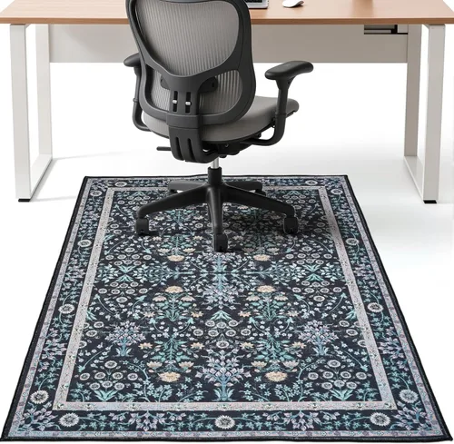 Miniatura 15 de Tapete para silla de oficina para piso de baldosas de madera dura, 36"x48" protector de alfombra antideslizante debajo del escritorio para tapete
