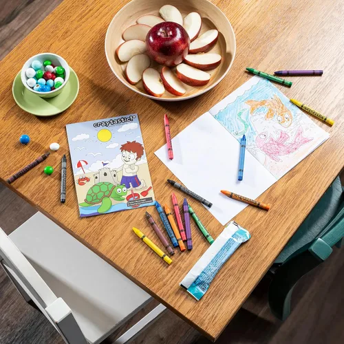 Miniatura 3 de Craytastic! Crayones a granel, 30 cajas individuales de 8 colores/paquete de clase – Tamaño completo, Premium