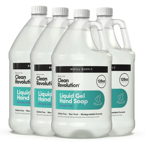 Miniatura 13 de Clean Revolution Jabón de manos en gel líquido, líquido sedoso rico, espuma rápida, enjuague rápido, contiene aceites esenciales reales