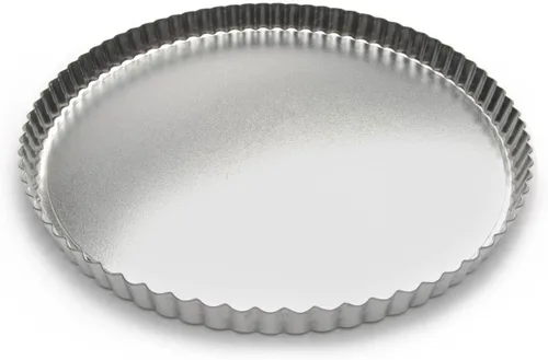 Miniatura 7 de Fox Run Sartén redonda para tarta/quiche con fondo extraíble, acero estañado, 8 pulgadas