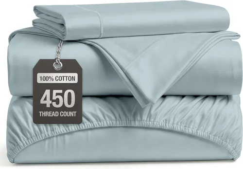 Miniatura 38 de LANE LINEN - Sábanas tamaño Split King para cama ajustable, 450 hilos, 100% algodón, 2 sábanas bajeras individuales XL, con bolsillo profundo