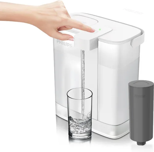 Miniatura 12 de PHILIPS Jarra de filtro de agua de 20 tazas con filtro Plus - ADD5903, dispensador de agua recargable, filtro purificador de agua para puerta