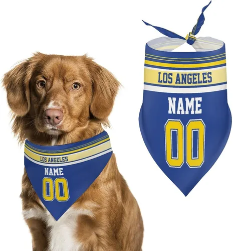 Miniatura 20 de Arizona - Bandana de fútbol para perro, diseño personalizado, número de nombre, regalos para gatos