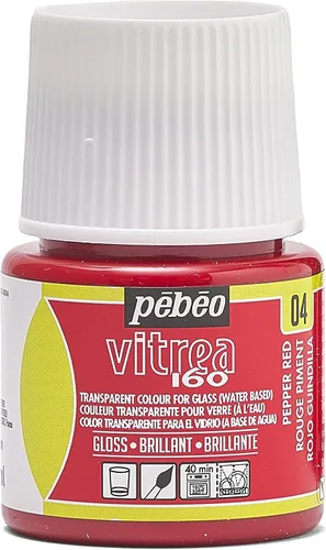 Miniatura 32 de Pebeo Vitrea 160 - Pintura para vidrio brillante, botella de 45 ml - Azul lapislázuli
