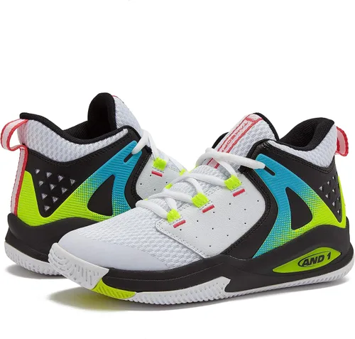 AND1 Takeoff 3.0 - Tenis de baloncesto para niños, tenis de caña media para niños, niños pequeños de 1 a 7 años