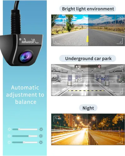 Miniatura 5 de Cámara de visión nocturna impermeable IP68 de 170 grados de visión trasera para coche, cámara de marcha atrás, color universal, CMOS, chip de imagen
