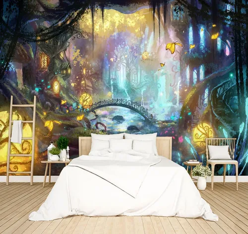 Miniatura 12 de Papel tapiz floral de peonía negra para dormitorio, flores botánicas moradas, hojas murales para sala de estar, fondo de TV, mural grande