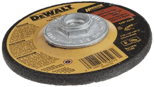 Miniatura 3 de DEWALT Muela abrasiva, uso general para metal, 4-1/2 pulgadas x 1/4 pulgadas x 5/8 pulgadas (DW4523) (paquete de 2)