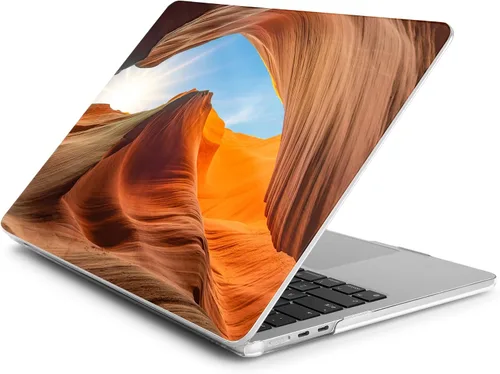 Miniatura 12 de Batianda Funda para MacBook Air de 15 pulgadas 2024 M3 2023 M2 modelo A3114/A2941, carcasa rígida de plástico de diseño único, cubierta de teclado