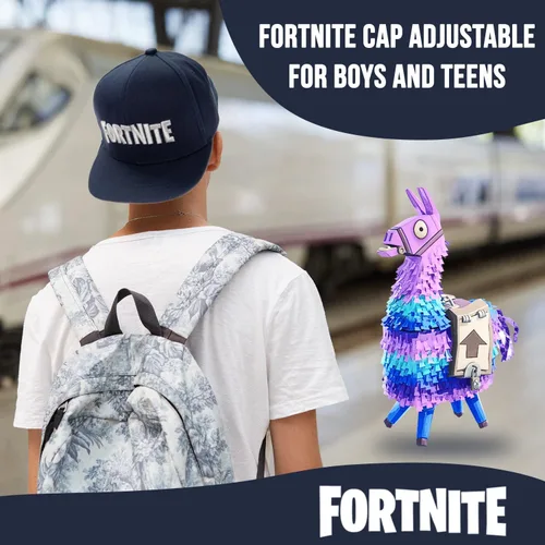 Miniatura 3 de FORTNITE Gorra de béisbol para niños, sombrero de calidad para niños y gorra ajustada, gorra de béisbol de ala plana con diseño elegante