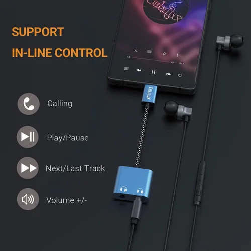 Miniatura 7 de Cubilux Adaptador USB C para auriculares dobles, tipo C a divisor de audio de 3.5mm doble compatible con iPhone 17/16/15, iPad Pro 13/12.9/11 iPad