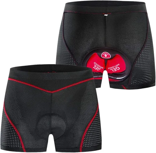 Miniatura 6 de Lixada 5D - Pantalones cortos de ciclismo para hombre acolchados transpirables de secado rápido