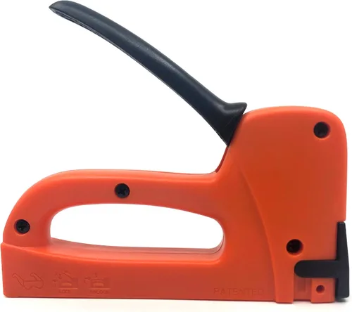 Miniatura 3 de Swanson Tool Co STA653B Unitacker 3 en 1 Pistola de grapas de plástico multifunción; funciona con grapas ligeras (JT21) y se envía con 100 grapas