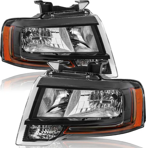 Miniatura 7 de TUSDAR Conjunto de faros delanteros con bombillas para Ford Expedition 15, 16, 17, lado izquierdo del conductor, repuesto de faros delanteros
