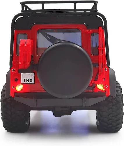 Miniatura 7 de RCHUBAM Luces LED delanteras y traseras para faros delanteros y traseros para 1/18 TRX4-M Defender RC Crawler