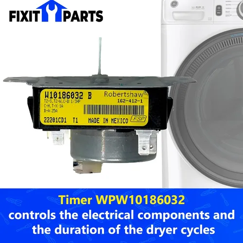 Miniatura 3 de Proveedor con sede en Estados Unidos: el relé de control del temporizador de secadora original WPW10186032 reemplaza W10186032, WPW10186032VP