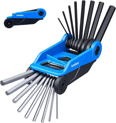 Miniatura 13 de Toolant - Juego de llaves Allen métricas de 9 piezas, juego de llaves Allen de brazo extra largo con extremo de bola, juego de llaves hexagonales