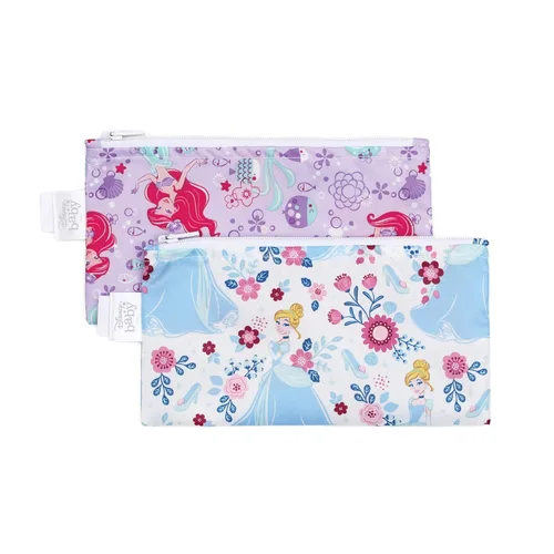 Miniatura 19 de Bumkins - Bolsas reutilizables para snacks, para almuerzo escolar de niños y porciones para adultos, tela lavable, bolsa con cierre de tela
