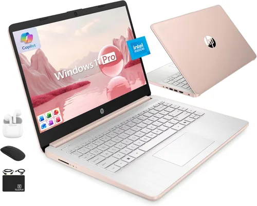 Miniatura 12 de HP Ultrabook 14 Laptop Computadora para negocios de estudio y hogar 2025, MS Office de por vida + Windows 11 Pro, CPU Intel Quad-Core, 16 GB de RAM