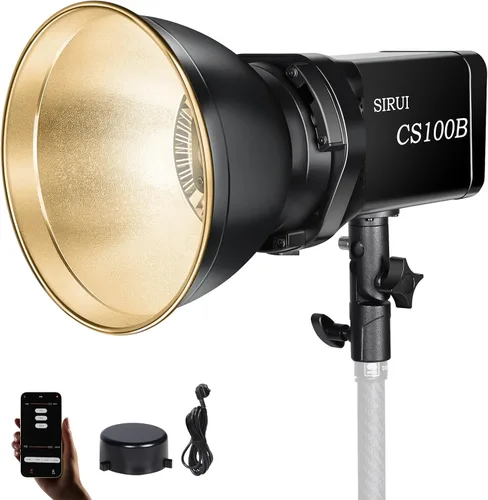 SIRUI CS100B 100W bicolor LED luz de video, 2700K-6500K luz diurna iluminación continua, CRI 96, TLCI 98 3600Lux/m, montaje Bowens, control APP 12