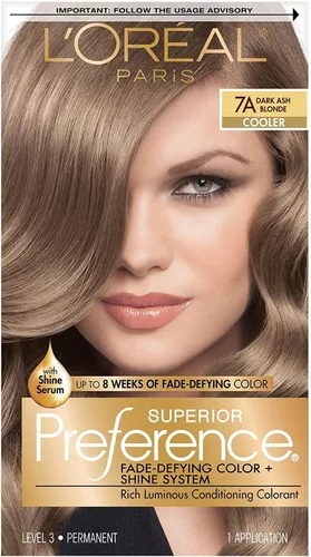 Miniatura 35 de L'Oreal Paris Superior Preference Fade-Defying + Shine - Tinte permanente para el cabello, rubio rosado medio 8RB, paquete de 1, tinte para el 8RB