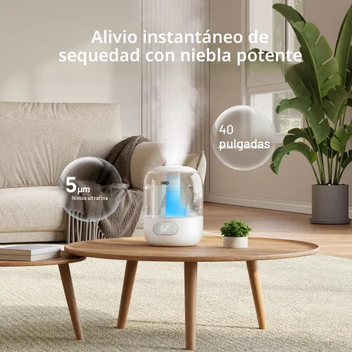 Miniatura 6 de Dreo Humidificadores para dormitorio, humidificador ultrasónico de niebla fría con 26dB silencioso e iluminación RGB, tanque de llenado superior