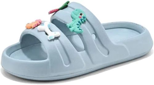 Sandalias deslizantes para niñas y niños pequeños, antideslizantes, bonitos, ligeros, zapatos de agua de verano, para la ducha, al aire libre,