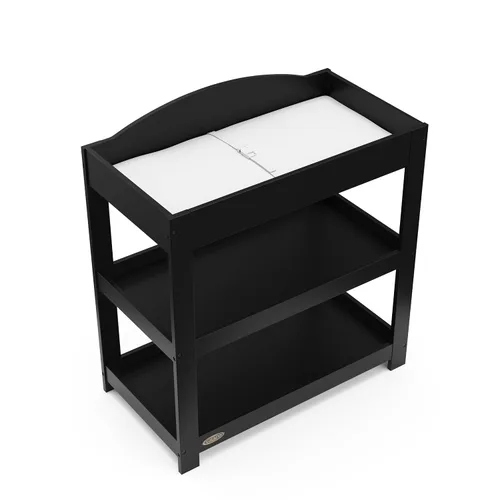 Miniatura 9 de Graco Cambiador personalizable con cambiador resistente al agua (negro) – Cabecera moderna personalizable plana o clásica arqueada, cambiador