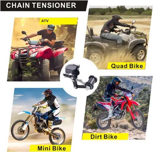 Miniatura 6 de Tensor de Cadena Universal para Bicicleta Motorizada Tensor de Cadena Pesada Ajustador Tensor de Cadena de Piñón de Resorte para Bicicleta