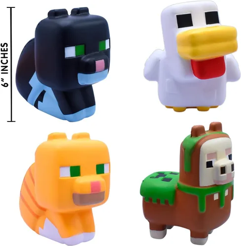 Miniatura 2 de Minecraft Mega SquishMe Series 2 – Llama – Juguete Squishy perfumado de crecimiento lento de 6 pulgadas