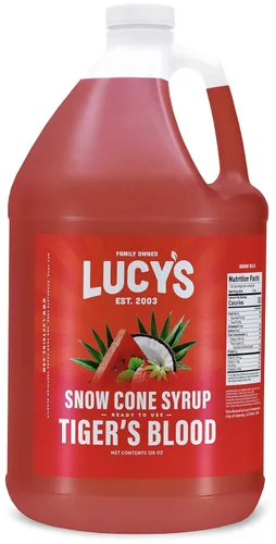 Miniatura 14 de Lucy's Family Owned – Jarabe para cono de nieve de raspado – 1 galón (128 onzas)