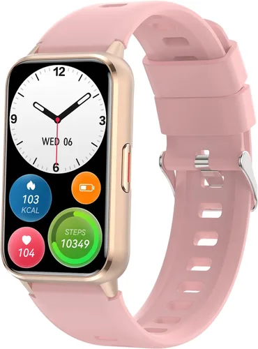 Rastreador de actividad física (respuesta/hacer llamadas), reloj inteligente para mujer, con pantalla AMOLED siempre encendida de 1.47 pulgadas,
