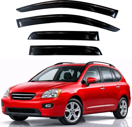 Miniatura 212 de KPY Visor de ventana compatible con Hyundai Tucson 2021-2025, 4 piezas de deflector de ventilación para ventana lateral, estilo Mugen, protector