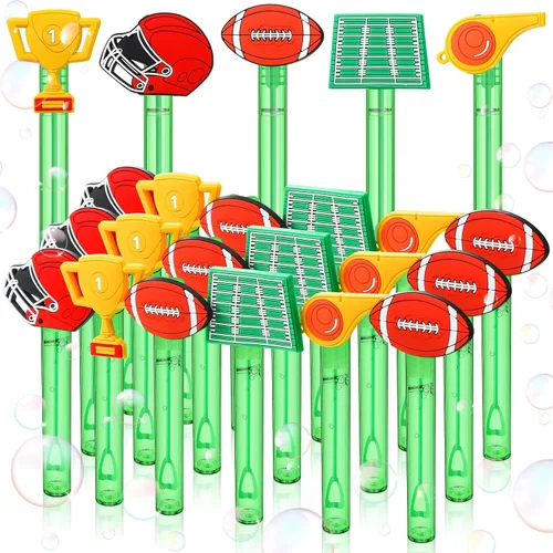 Miniatura 9 de Foilswirl 30 piezas de burbujas de helado de béisbol, regalos de fiesta, mini varitas de burbujas, tubo a granel, bolsas de regalo, premios, regalo