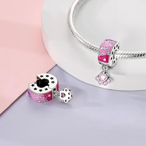 Miniatura 124 de Pandach Dijes colgantes de plata de ley 925 para pulseras y collares, dijes colgantes de Madonna con cuentas de girasol, joyería para mujer