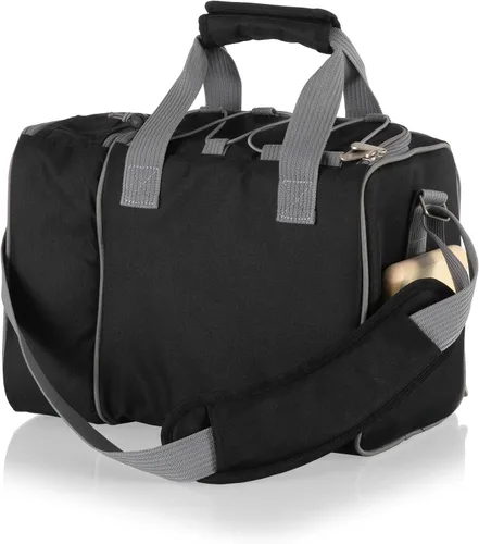 Miniatura 6 de PICNIC TIME Malibu - Enfriador de cesta de picnic, bolsa de almuerzo de servicio completo para 2, bolsa nevera moderna y fácil de llevar, bolsa