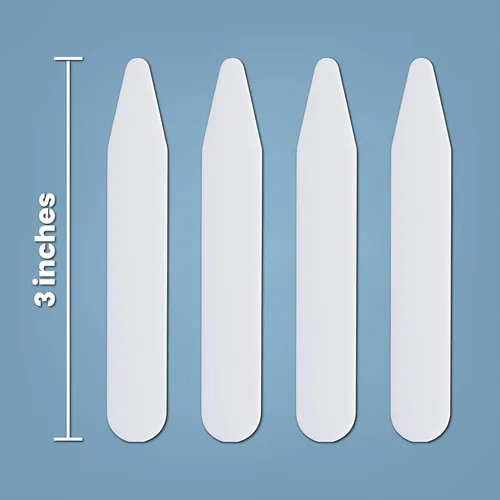 Miniatura 2 de 200 Plastic Collar Stays For Men Dress Shirts 2.2" 2.5" 3" inch