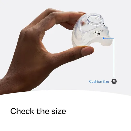 Miniatura 7 de ResMed Cojín AirFit N20 – Repuesto de cojín para mascarilla nasal CPAP – Diseño InfinitySeal – Silicona suave – Accesorios CPAP – Mediano