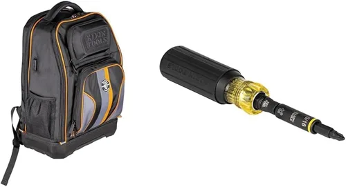 Miniatura 7 de Klein Tools 62805BPTECH - Mochila para laptop, herramienta tecnológica extragrande de 28 bolsillos Tradesman Pro y desmagnetizador/magnetizador MAG2