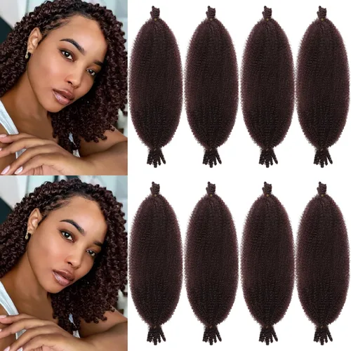 Miniatura 24 de Marley Twist - Cabello trenzado de 10 pulgadas, cabello trenzado preseparado y afro trenzado, 8 paquetes para rastas sintéticas desgastadas