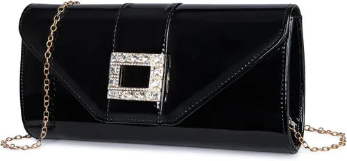 Miniatura 16 de Bolsos de noche para mujer, sobre de embrague, bolsos cruzados para mujer, bolsa de boda con diamantes de imitación, bolsa de hombro para mujer
