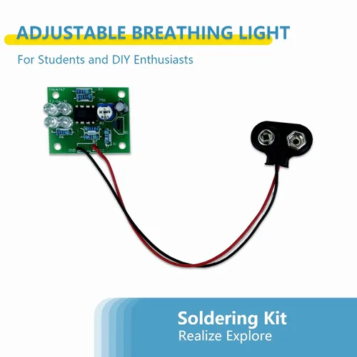 Miniatura 2 de EI Luz de respiración electrónica Kit de práctica de soldadura LED Kit de montaje Electrónico Kit de soldador Componente electrónico Ingeniería